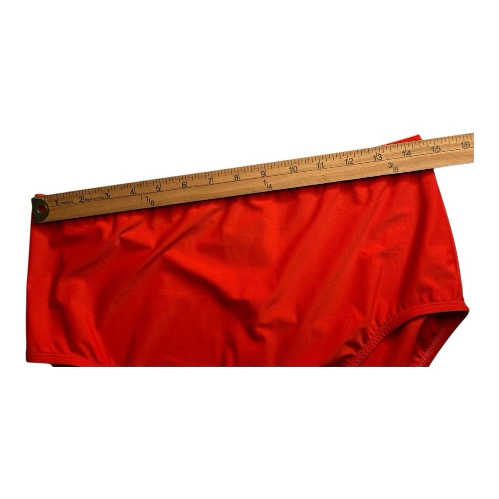 NWT Beyond Control Women's Tummy Control High Waist Orange Bikini‎ Size 16 - Picture 5 of 10